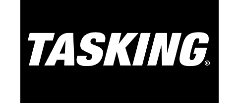 A black and white logo of askina